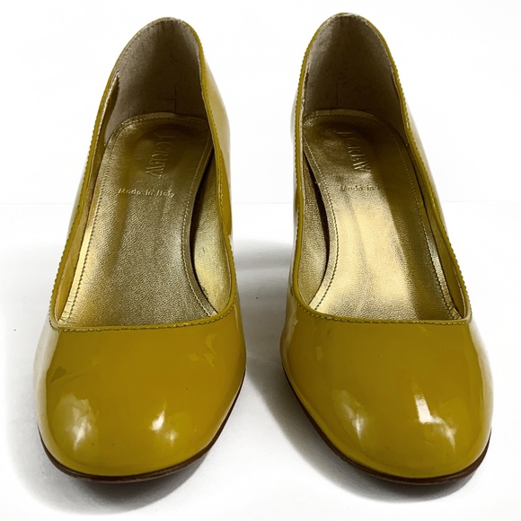 J.Crew Buttercup Yellow Juliet Midheel Pumps - Picture 2 of 8